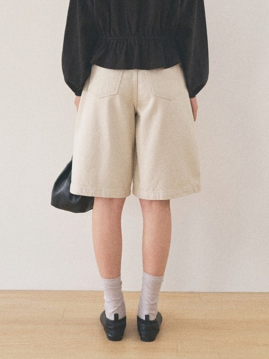 Mango Maniplease Jeta Shorts Natural Beige