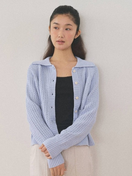Mango Maniplease Wezzy Cardigan Light Blue