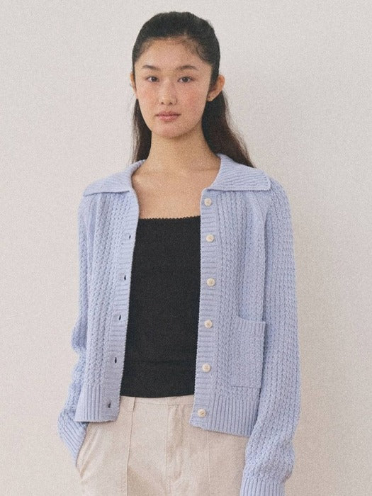Mango Maniplease Wezzy Cardigan Light Blue