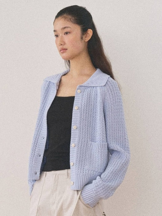 Mango Maniplease Wezzy Cardigan Light Blue