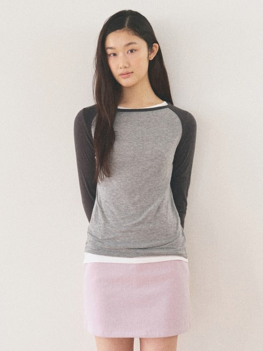Mango Maniplease Weet Mini Skirt Purple