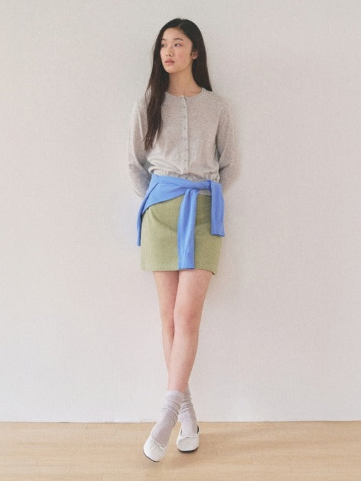 Mango Maniplease Weet Mini Skirt Mint
