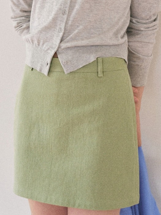 Mango Maniplease Weet Mini Skirt Mint