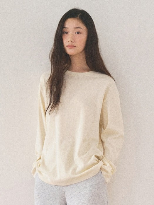 Mango Maniplease Croffle Over Fit Tee Creamy Lemon