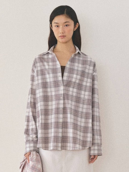 [Mango Maniplease] Neer Check SHIRT_GREY