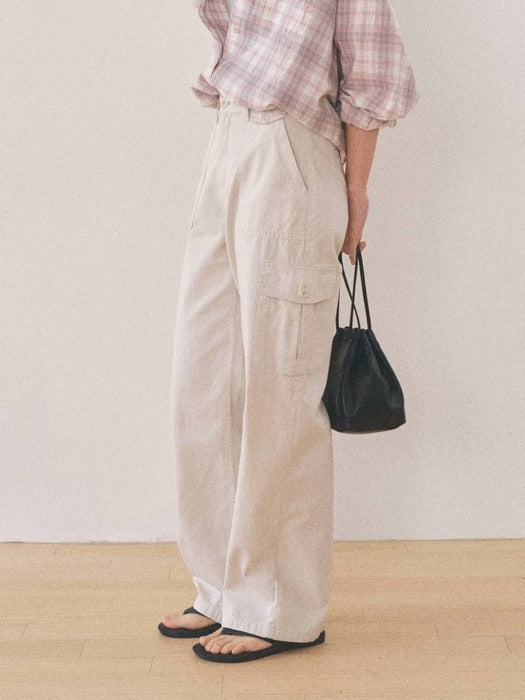 Mango Maniplease Tetta Washed Pants Mist
