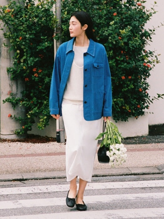 Mango Maniplease Hem Washed Skirt Ivory