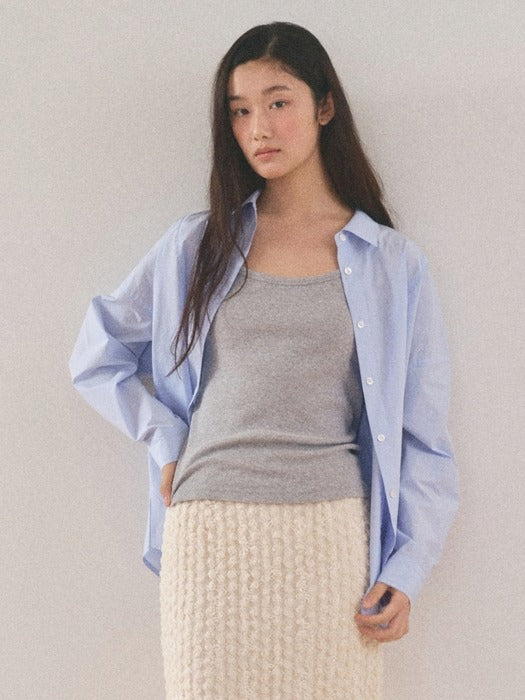 Mango Maniplease Pepe Wrap Shirt Pure Blue
