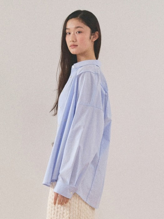 Mango Maniplease Pepe Wrap Shirt Pure Blue
