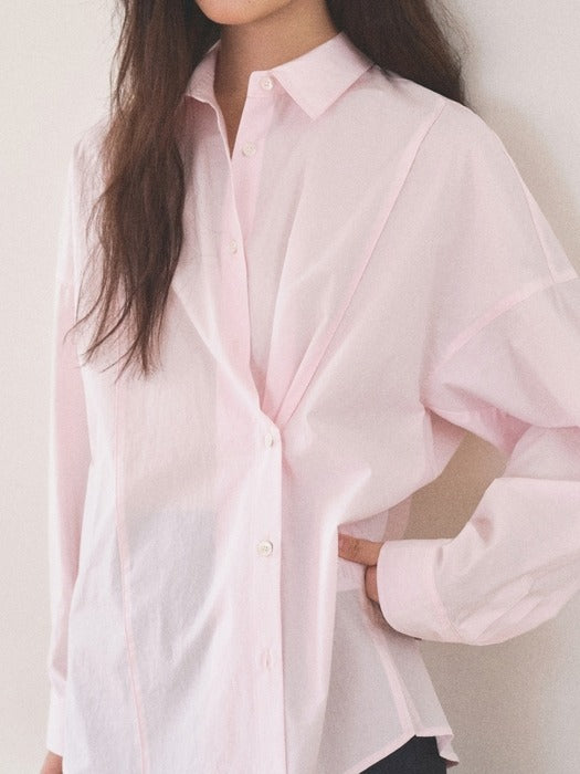 Mango Maniplease Pepe Wrap Shirt Light Pink