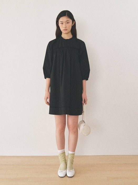Mango Maniplease Titty Shirring One Piece Black