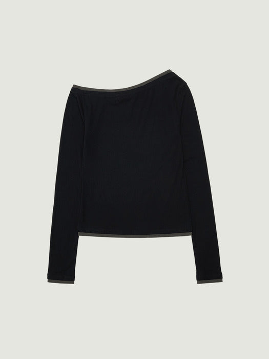 [grove] 26PS MELI OFF-SHOULDER (BLACK)