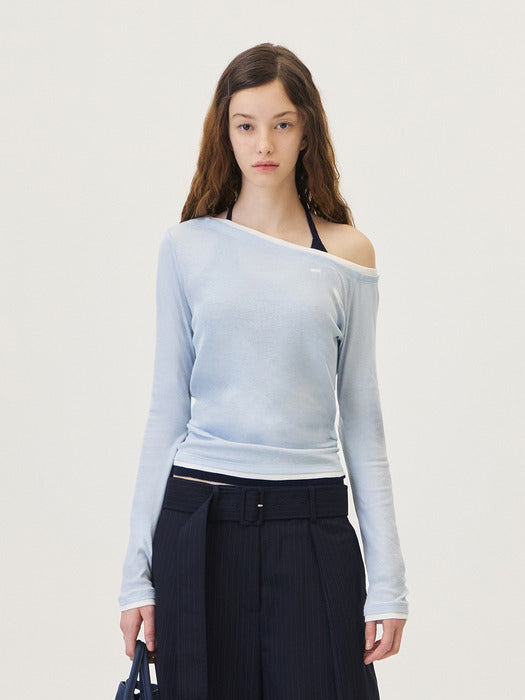[grove] 26Ps Meli Off-Shoulder (Light Blue)