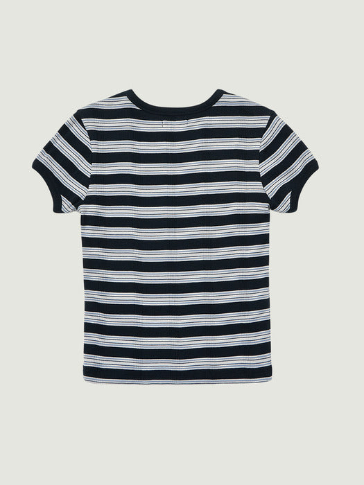 Grove 26Ps Nancy Stripe H/S T-Shirt (Navy)