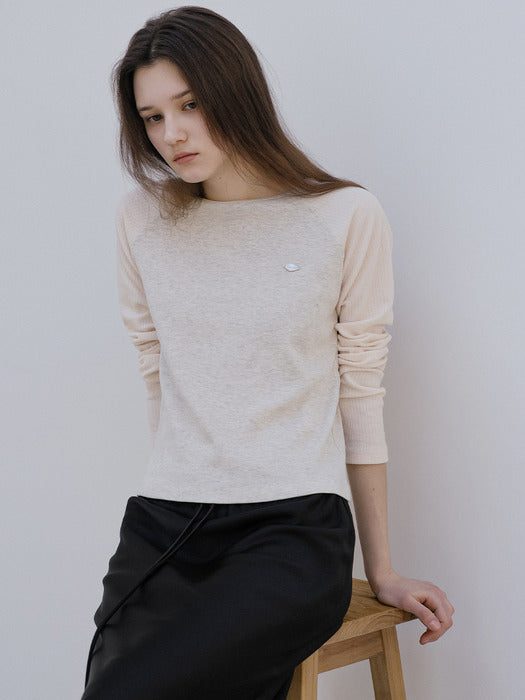 Tillidie Coloring raglan t-shirt Cream