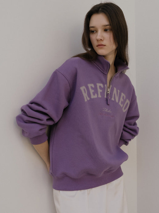 Tillidie Refined half zip up Mtm Purple