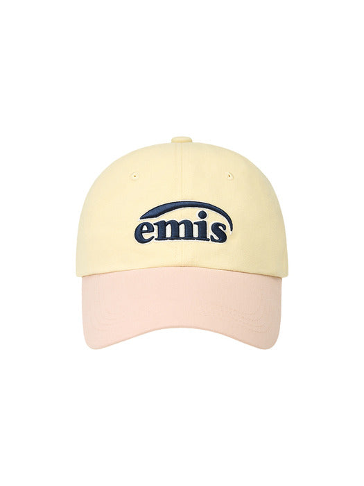 [emis] DUO LOGO TWO TONE BALL CAP-YELLOW