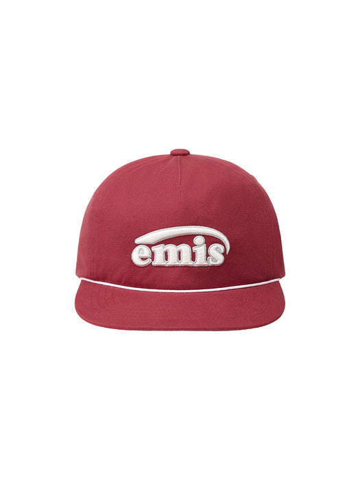 Emis New Logo Cotton Trucker Hat-Red