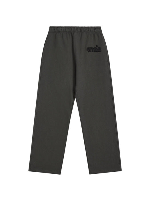 Emis Color-Block Applique Jogger Pants-Charcoal