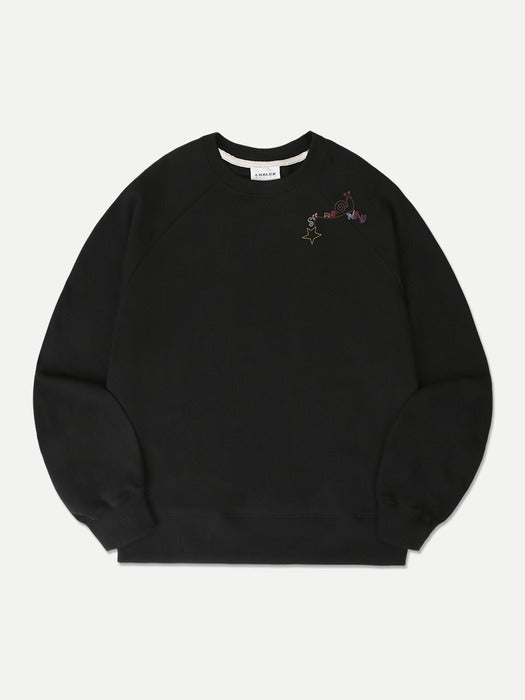 Ambler See My Way Raglan Sweatshirts (Black)