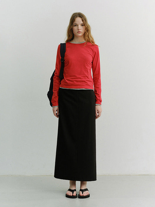 Dunst Essential Crew-Neck T-Shirt Red