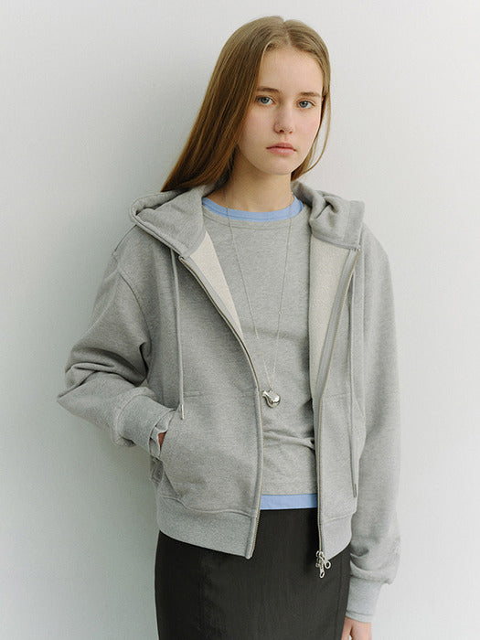 Dunst Essential Crew-Neck T-Shirt Melange Grey