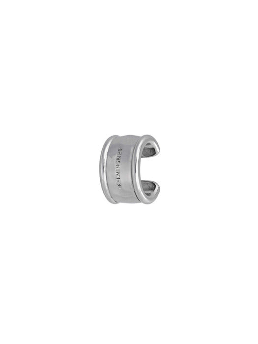 Wconcept_Treemingbird Essential Bold Ear Cuff [ Silver ]