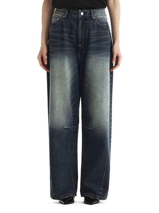 Wconcept_Treemingbird Dart Tapered Denim Pants [ Blue ]