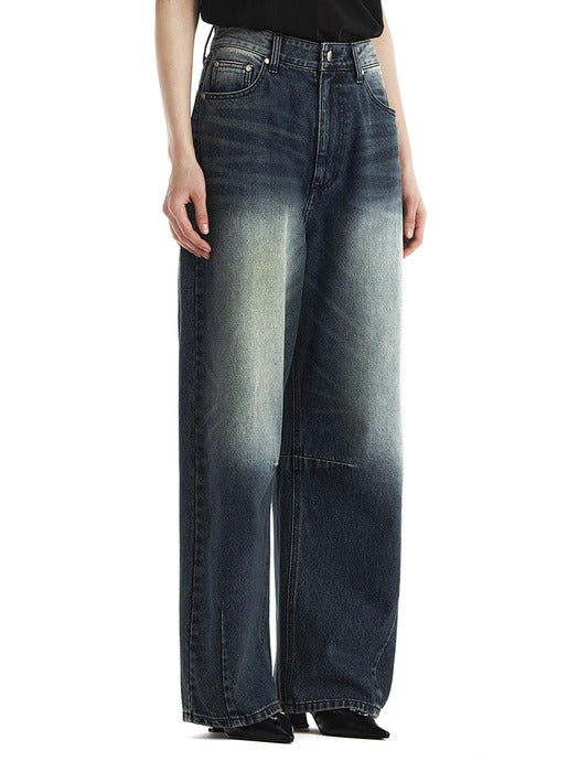 Wconcept_Treemingbird Dart Tapered Denim Pants [ Blue ]
