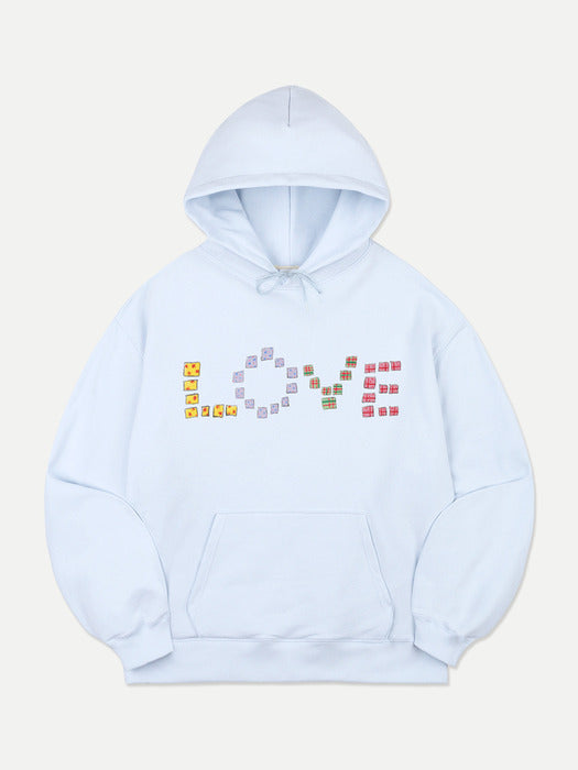 Ambler Crayon Love Hoodie (Blue)