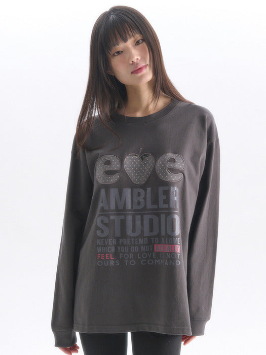 Ambler Black Strawberry Long-Sleeve (Dark-Gray)