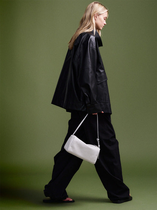 Facade Pattern Vintage Cabin Bag Medium fog white