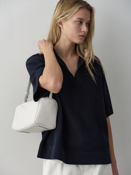 Facade Pattern Vintage Cabin Bag Medium fog white