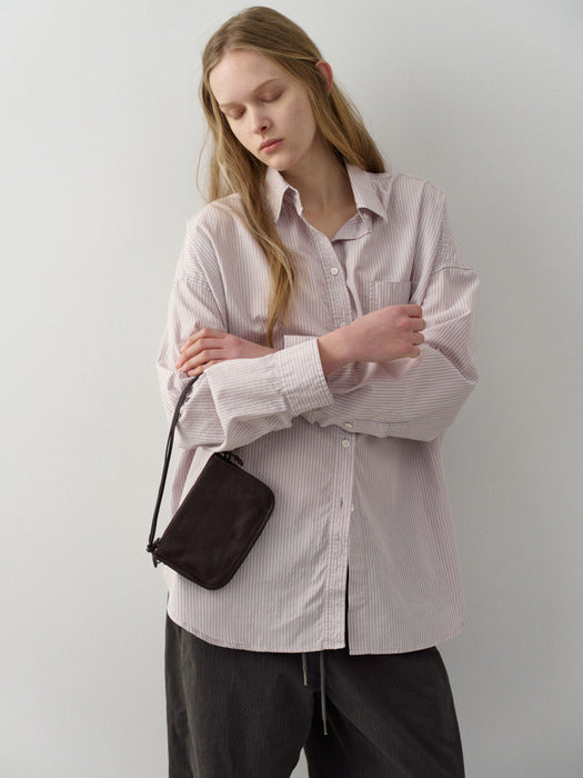 Facade Pattern Gavin Washed Leather Mini Bag chocolate