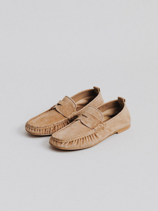 [facade pattern] Breeze Penny Loafer_suede sand
