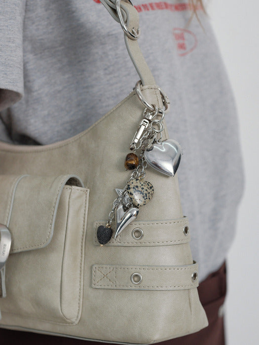 [raive] Lovey Metal Charm in Silver UZ6SX127-15