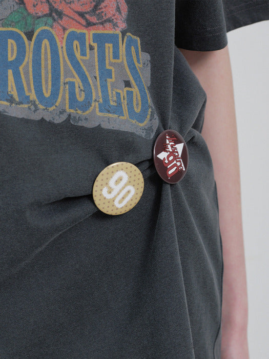 [raive] Tobi Pin Badge Set in Multi Uz6Sx129-7E
