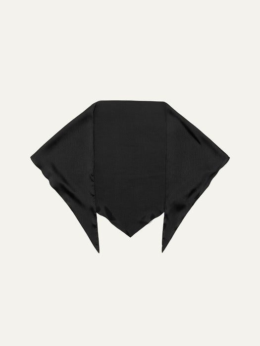 Kindersalmon Silk Scarf 09 Black