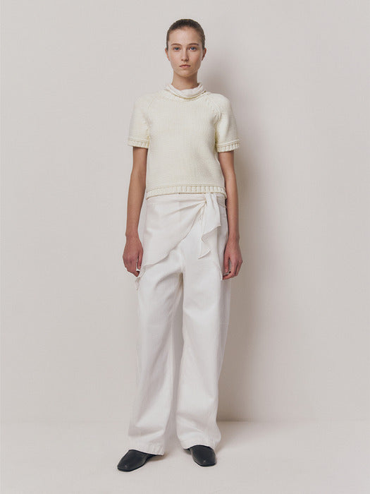 Kindersalmon Aster Top Ecru
