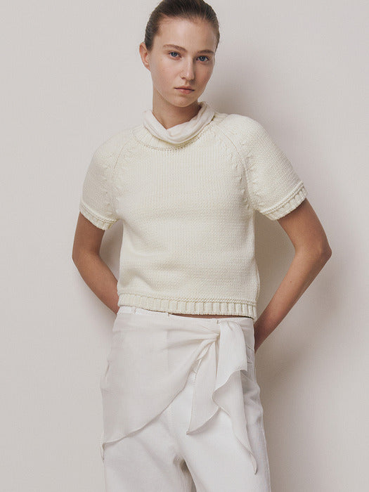 Kindersalmon Aster Top Ecru