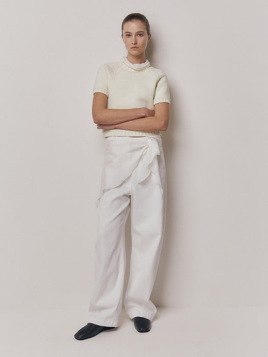 Kindersalmon Aster Top Ecru