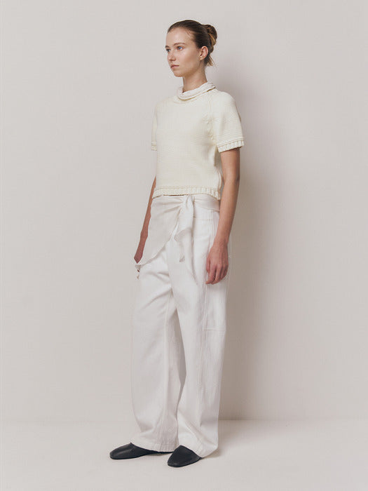 Kindersalmon Aster Top Ecru