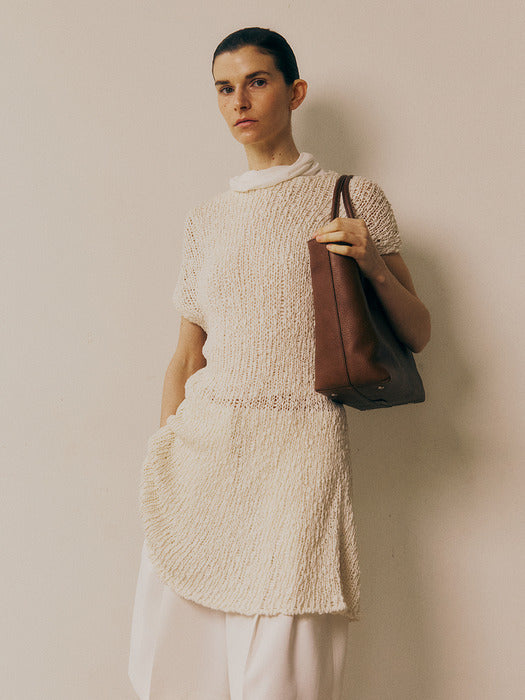 [Kindersalmon] Tia Knit White