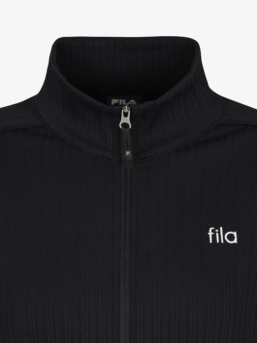 Fila Women's Ribbed Training Stand-Neck Zip-Up