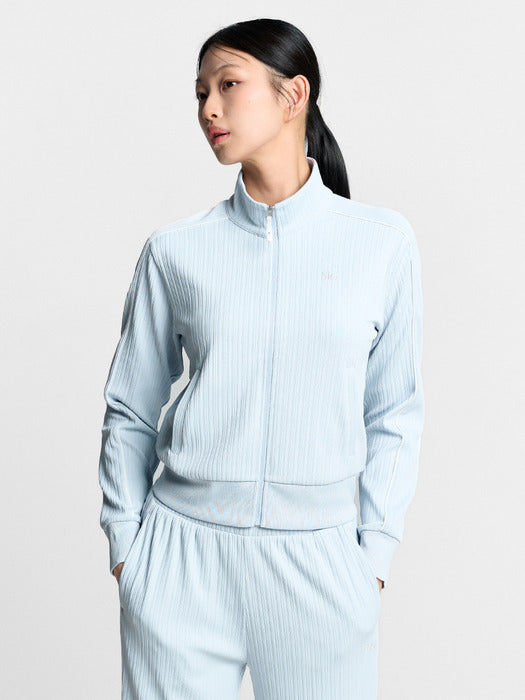 [fila] Women's Ribbed Training Stand-Neck Zip-Up_FS262FT02F001_442