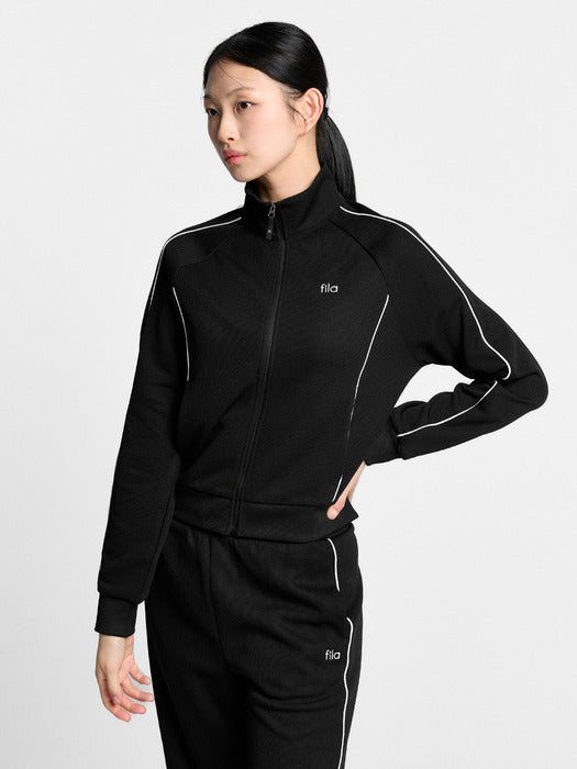 [fila] Women's Waffle Training Stand-Neck Zip-Up_FS262FT02F003_001