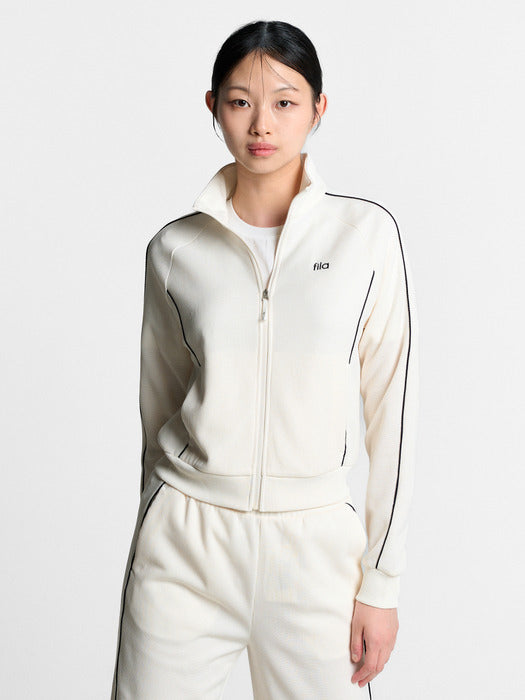 [fila] Women's Waffle Training Stand-Neck Zip-Up_FS262FT02F003_175