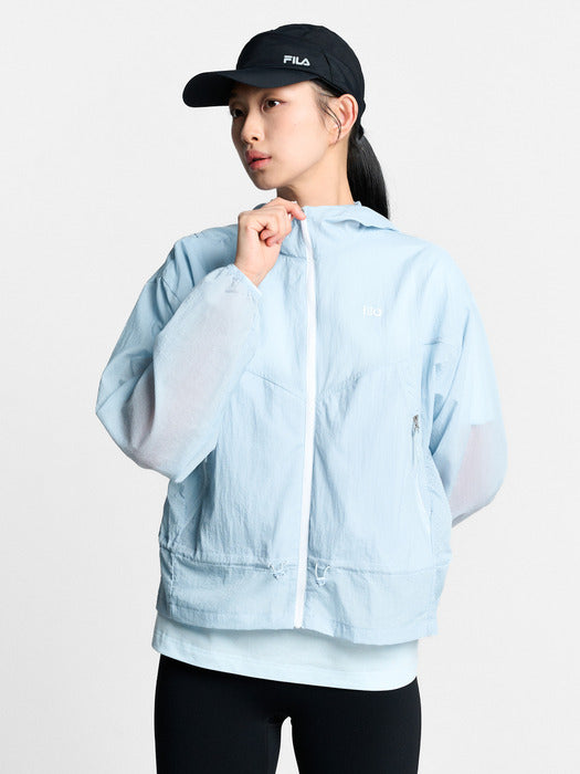Fila Women's Ultralight Shirring Windbreaker