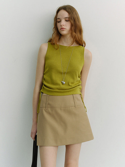 [dunst] MICRO MINI SKIRT BEIGE_UDSK6A205I2