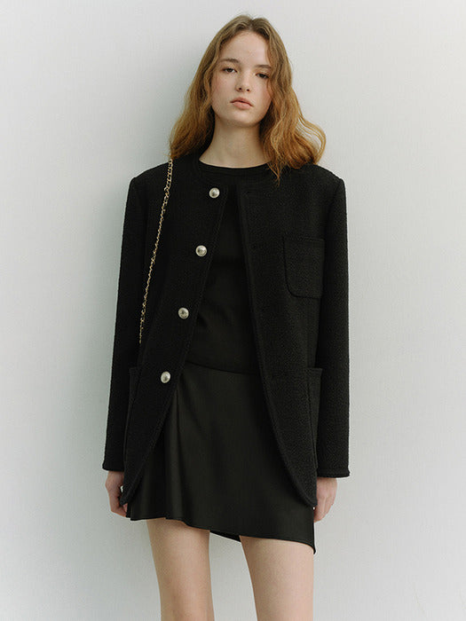 Dunst Satin Mini Skirt Black
